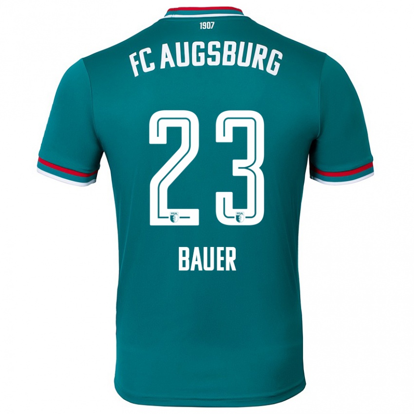 Niño Camiseta Maximilian Bauer #23 Verde Oscuro 2ª Equipación 2024/25 La Camisa Perú