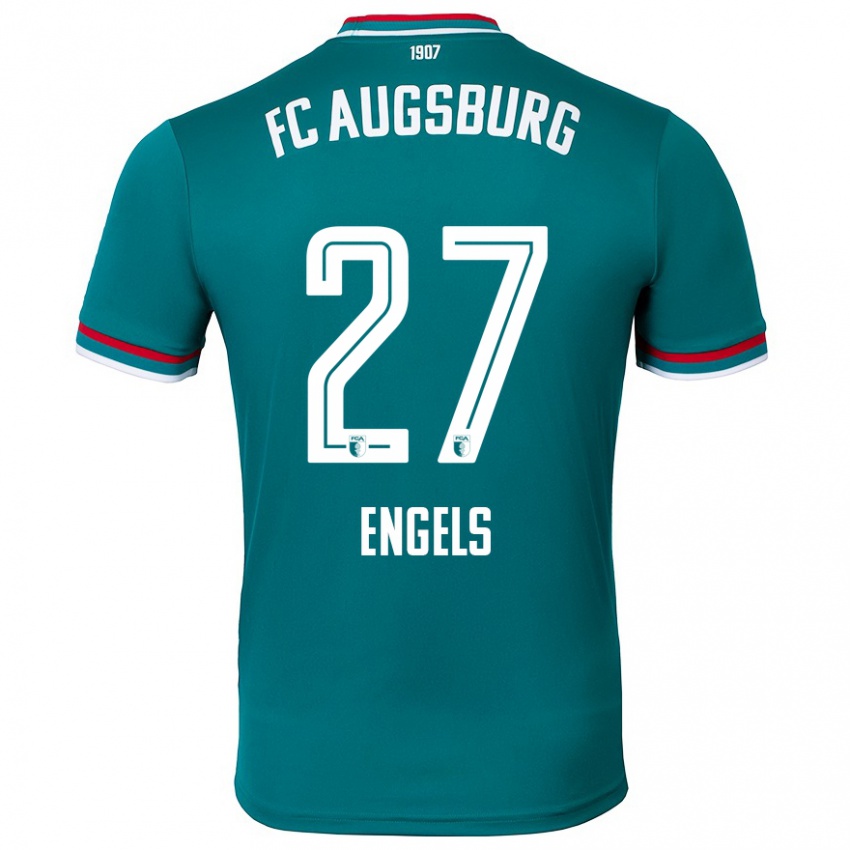 Niño Camiseta Arne Engels #27 Verde Oscuro 2ª Equipación 2024/25 La Camisa Perú