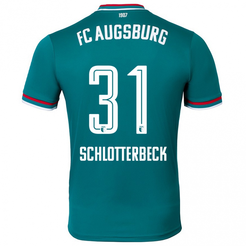 Niño Camiseta Keven Schlotterbeck #31 Verde Oscuro 2ª Equipación 2024/25 La Camisa Perú