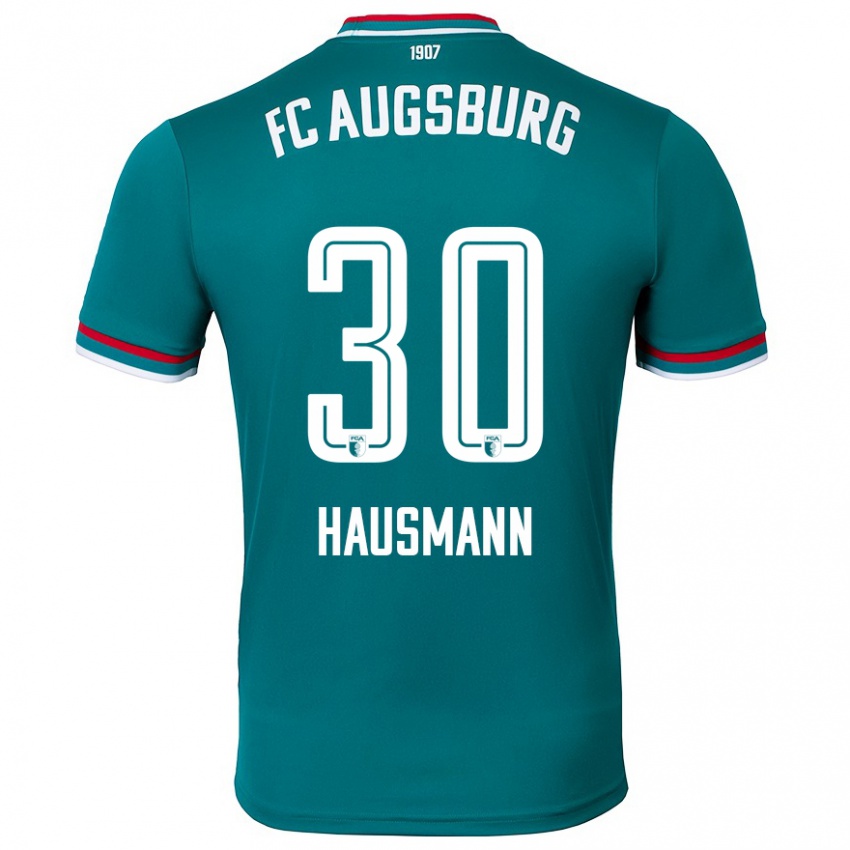 Niño Camiseta Daniel Hausmann #30 Verde Oscuro 2ª Equipación 2024/25 La Camisa Perú