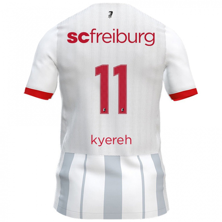 Niño Camiseta Daniel-Kofi Kyereh #11 Blanco Gris 2ª Equipación 2024/25 La Camisa Perú