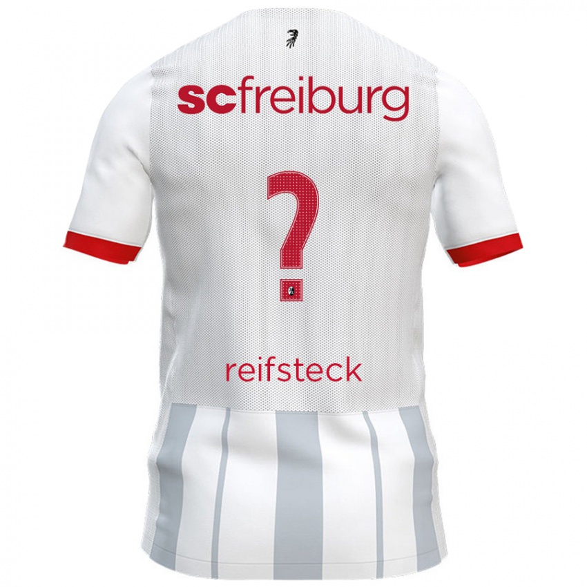 Niño Camiseta Mika Reifsteck #0 Blanco Gris 2ª Equipación 2024/25 La Camisa Perú