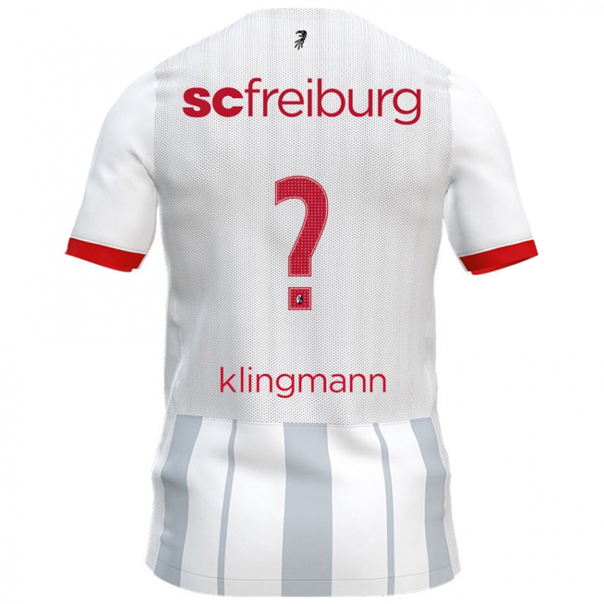 Niño Camiseta Sebastian Klingmann #0 Blanco Gris 2ª Equipación 2024/25 La Camisa Perú