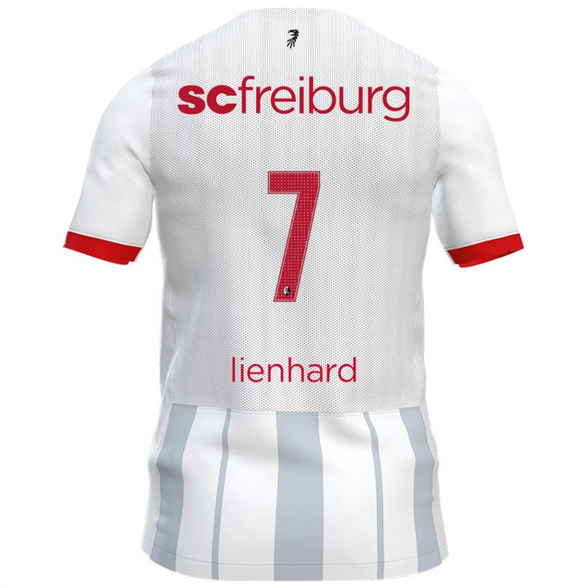 Niño Camiseta Patrick Lienhard #7 Blanco Gris 2ª Equipación 2024/25 La Camisa Perú