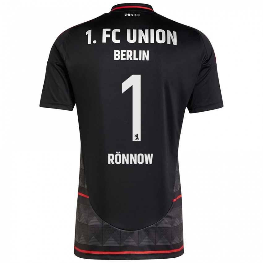 Niño Camiseta Frederik Rönnow #1 Negro 2ª Equipación 2024/25 La Camisa Perú