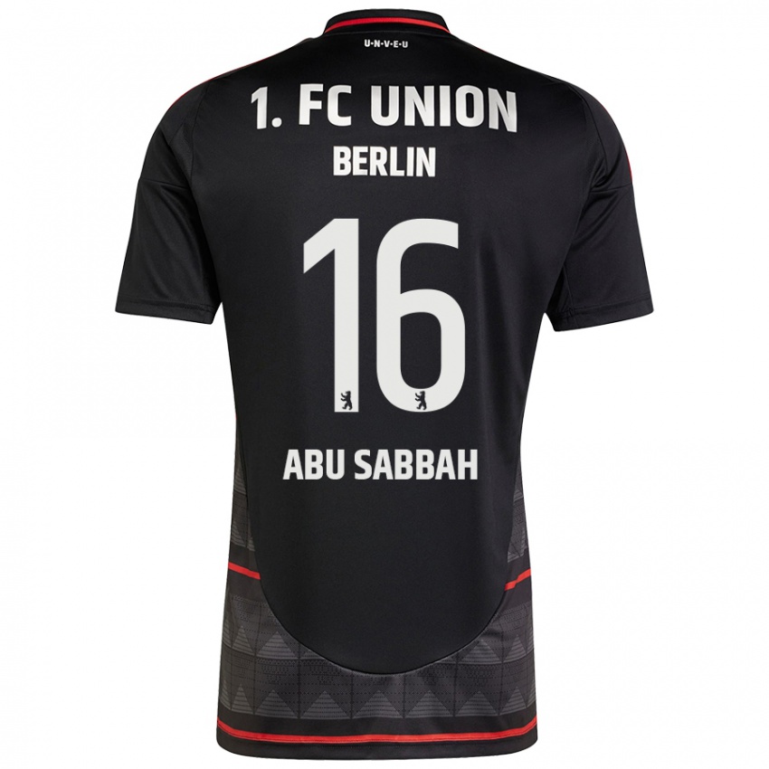 Niño Camiseta Sarah Abu Sabbah #16 Negro 2ª Equipación 2024/25 La Camisa Perú