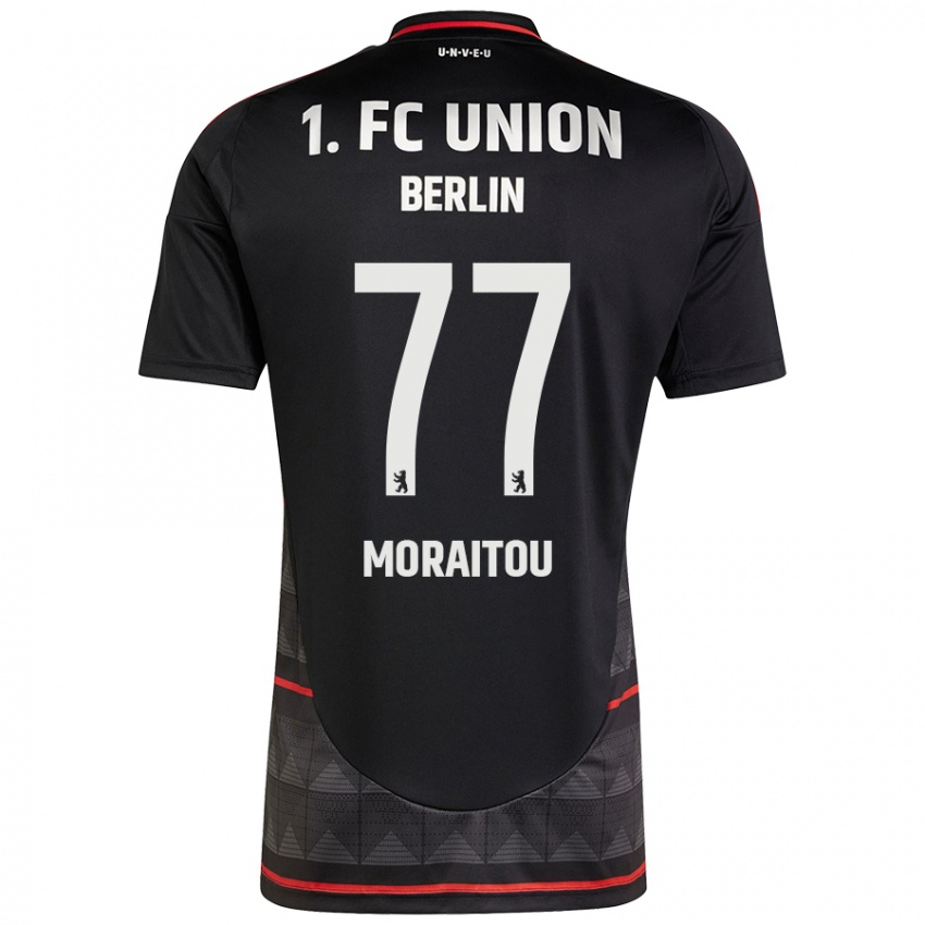 Niño Camiseta Athanasia Moraitou #77 Negro 2ª Equipación 2024/25 La Camisa Perú