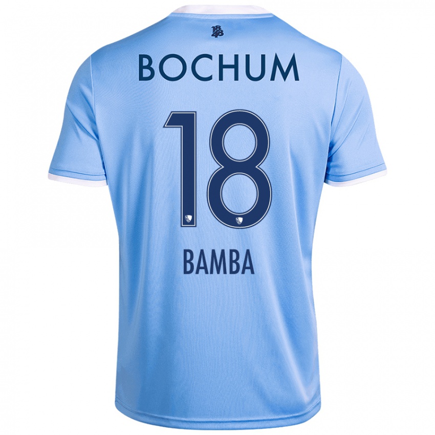 Niño Camiseta Samuel Bamba #18 Azul Cielo 2ª Equipación 2024/25 La Camisa Perú