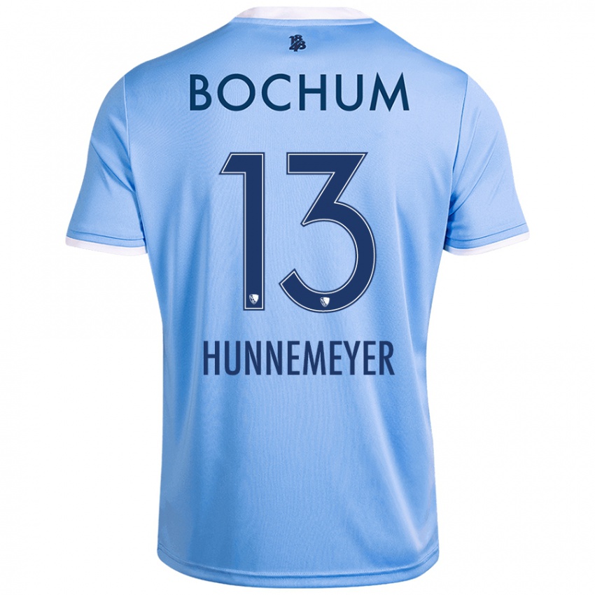 Niño Camiseta Maja Hünnemeyer #13 Azul Cielo 2ª Equipación 2024/25 La Camisa Perú