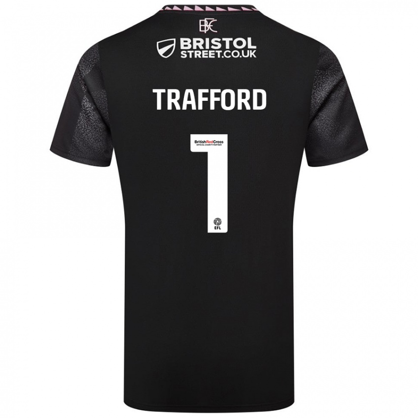 Niño Camiseta James Trafford #1 Negro 2ª Equipación 2024/25 La Camisa Perú