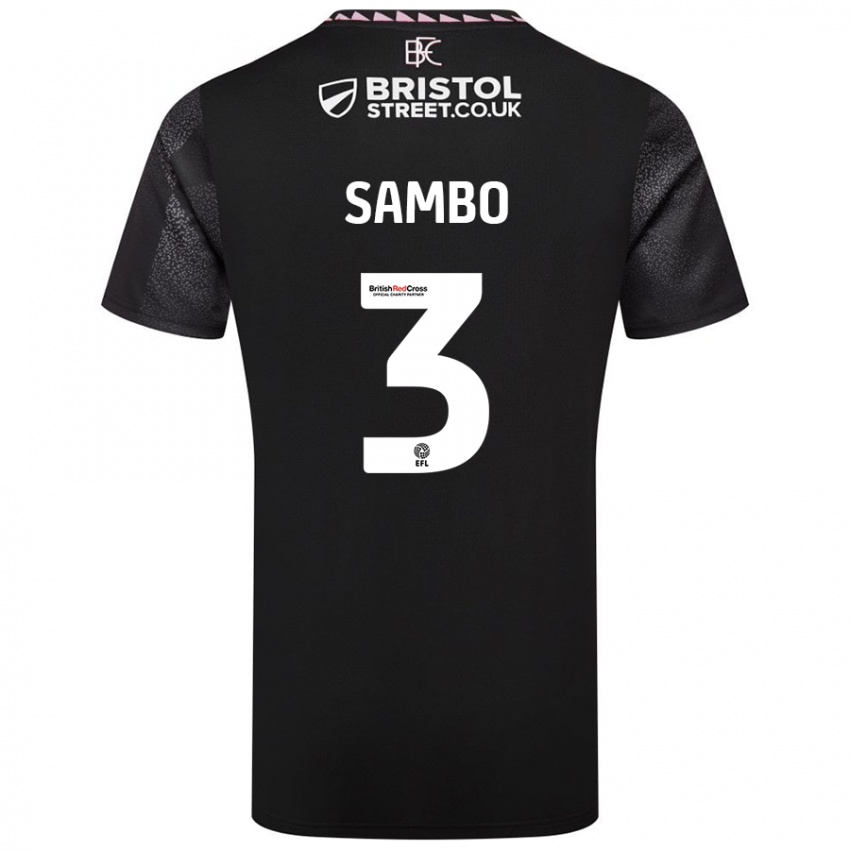 Niño Camiseta Shurandy Sambo #3 Negro 2ª Equipación 2024/25 La Camisa Perú