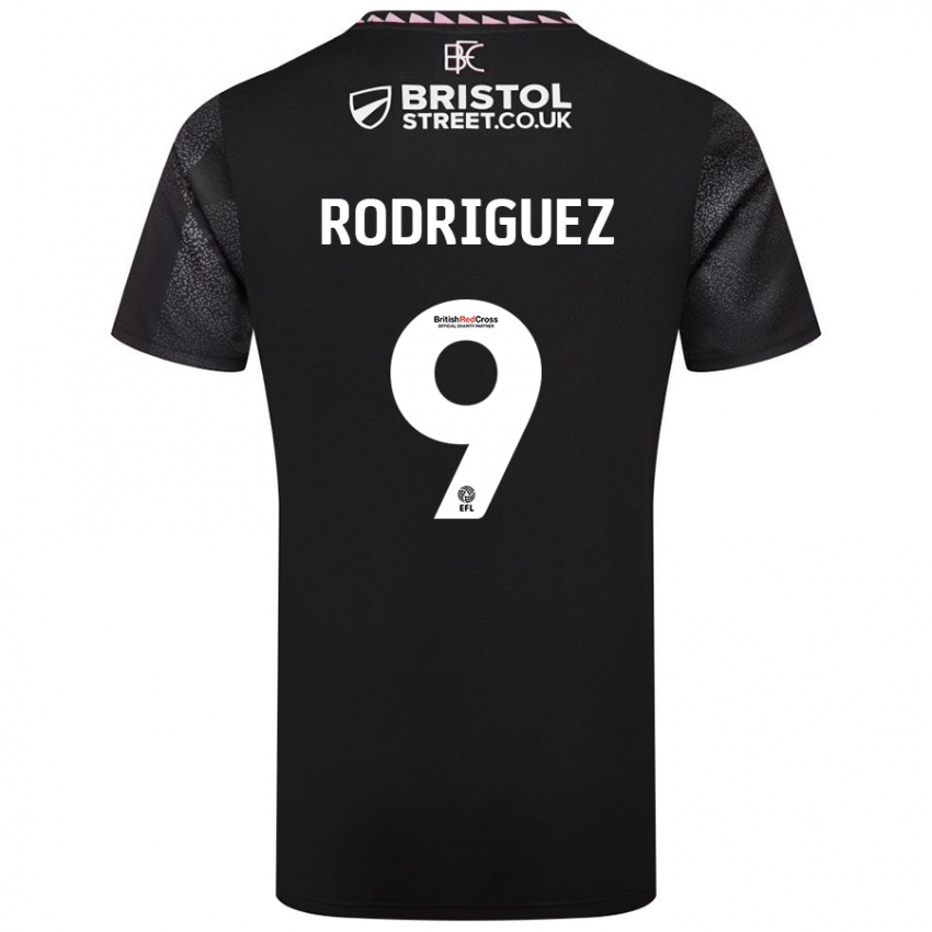 Niño Camiseta Jay Rodríguez #9 Negro 2ª Equipación 2024/25 La Camisa Perú