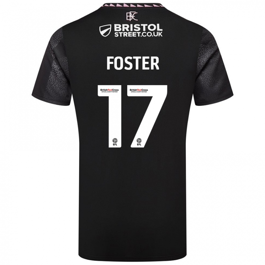 Niño Camiseta Lyle Foster #17 Negro 2ª Equipación 2024/25 La Camisa Perú