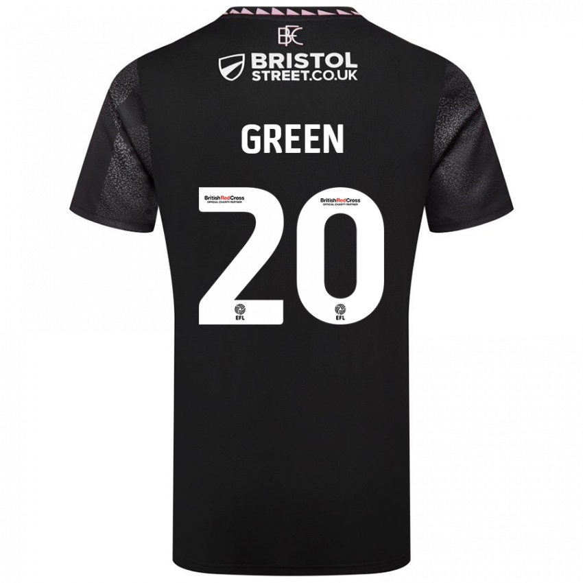 Niño Camiseta Etienne Green #20 Negro 2ª Equipación 2024/25 La Camisa Perú