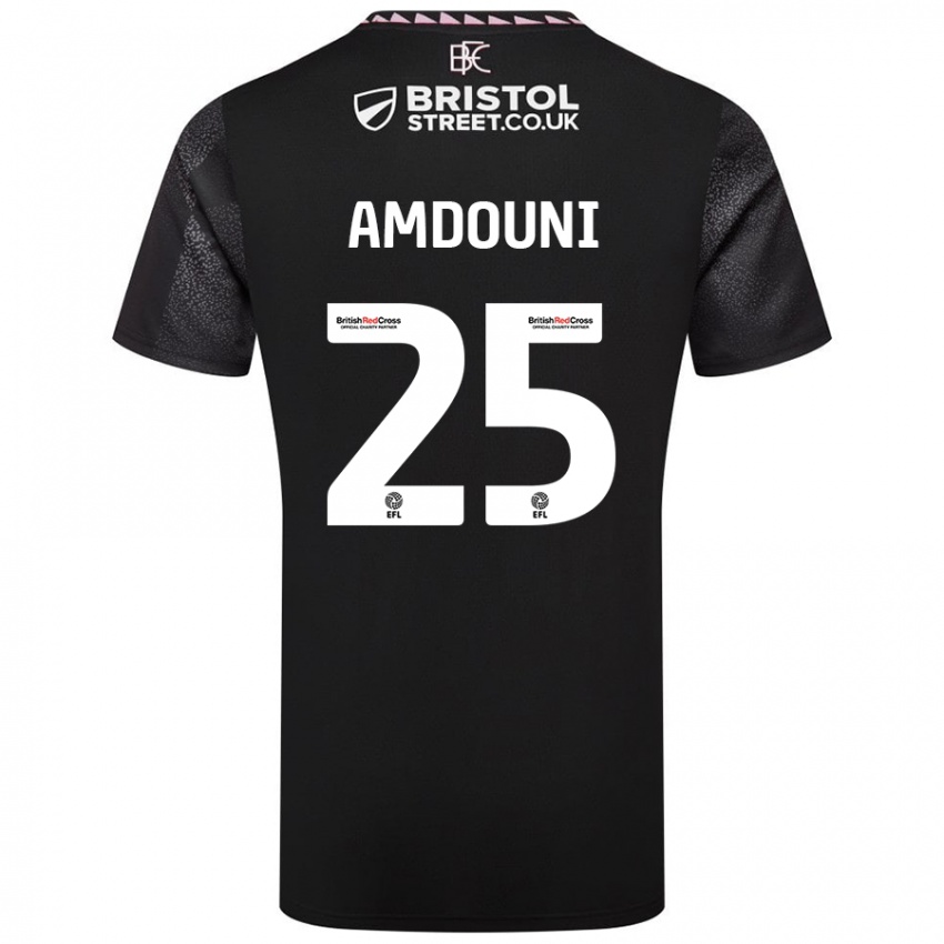 Niño Camiseta Zeki Amdouni #25 Negro 2ª Equipación 2024/25 La Camisa Perú