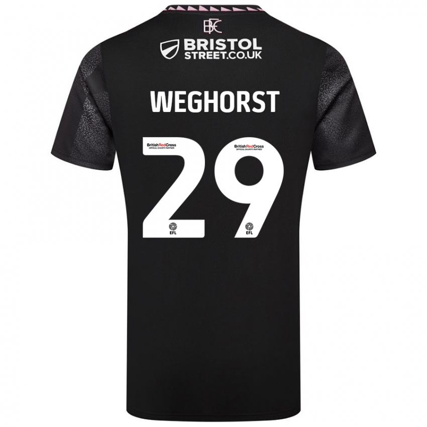 Niño Camiseta Wout Weghorst #29 Negro 2ª Equipación 2024/25 La Camisa Perú