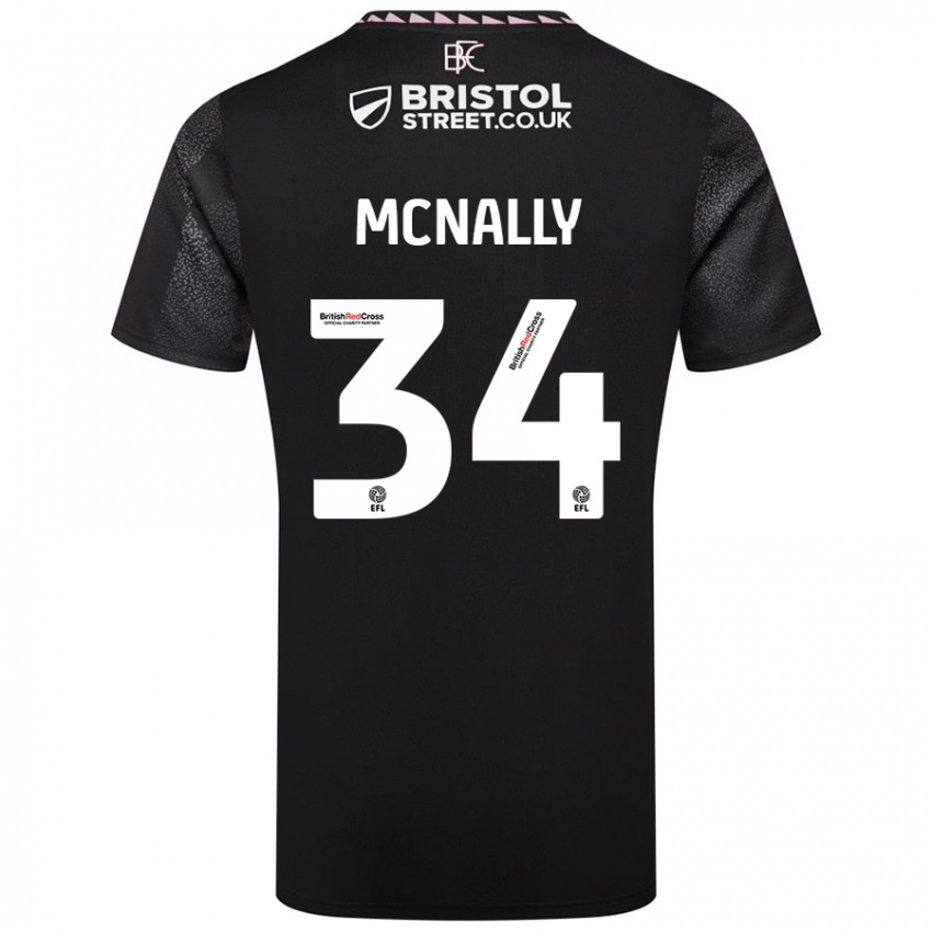 Niño Camiseta Luke Mcnally #34 Negro 2ª Equipación 2024/25 La Camisa Perú