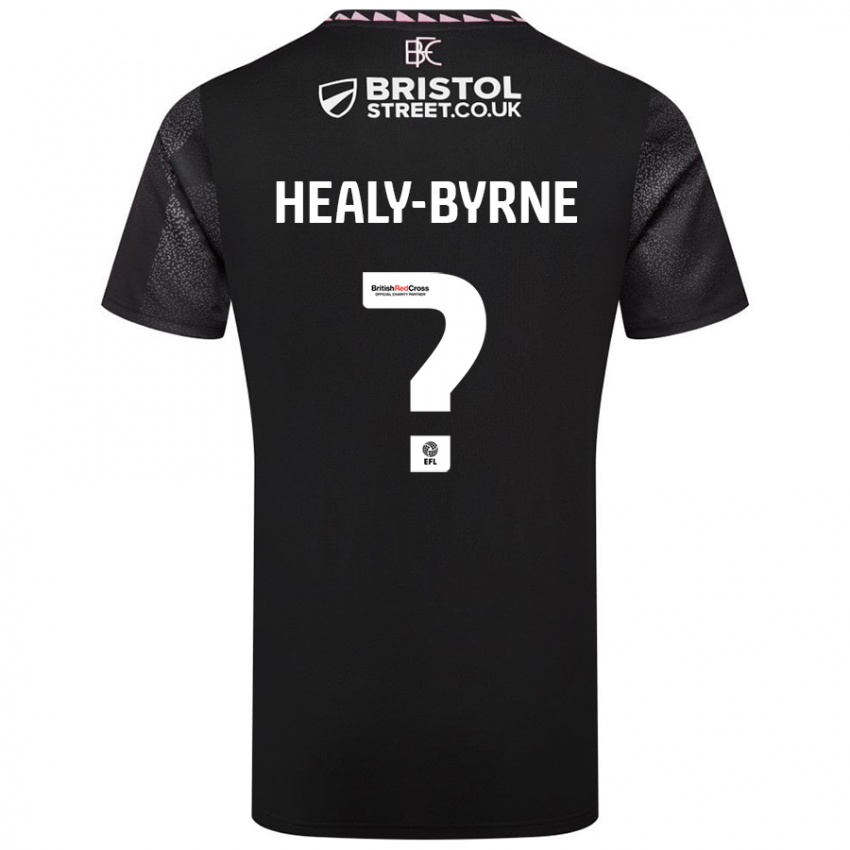 Niño Camiseta Alex Healy-Byrne #0 Negro 2ª Equipación 2024/25 La Camisa Perú