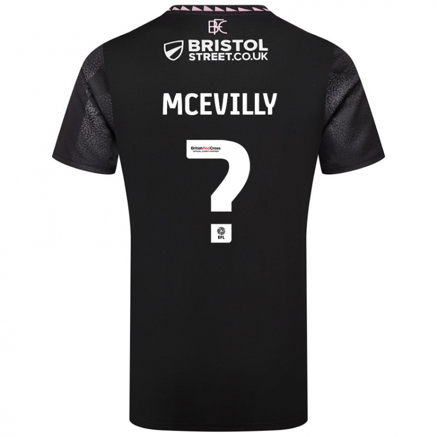 Niño Camiseta Jack Mcevilly #0 Negro 2ª Equipación 2024/25 La Camisa Perú