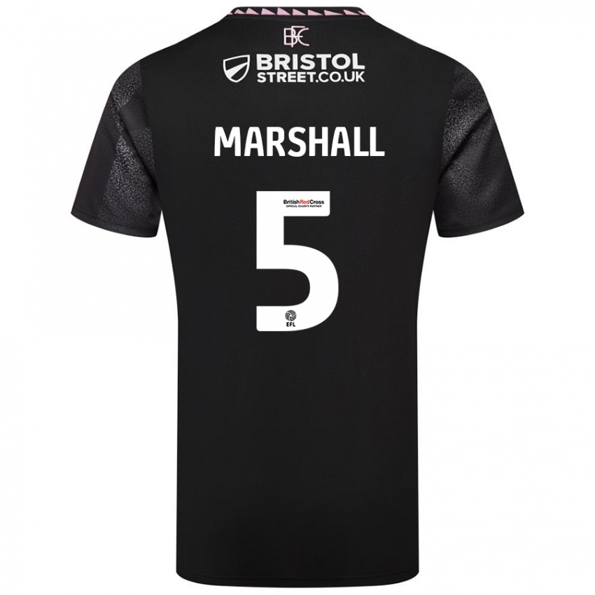 Niño Camiseta Georgia Marshall #5 Negro 2ª Equipación 2024/25 La Camisa Perú