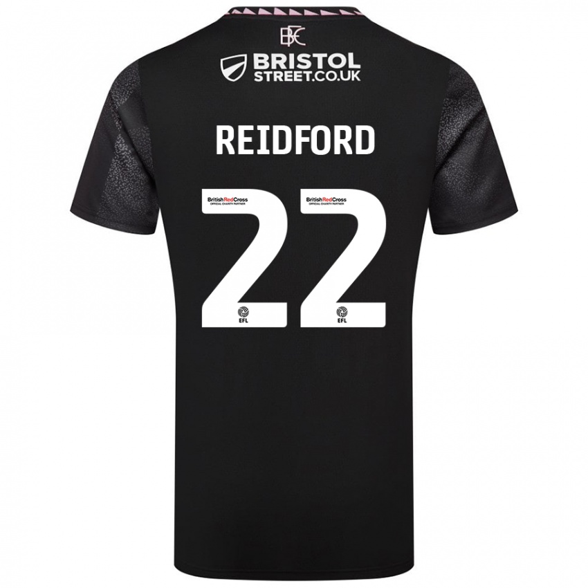 Niño Camiseta Isabella Reidford #22 Negro 2ª Equipación 2024/25 La Camisa Perú