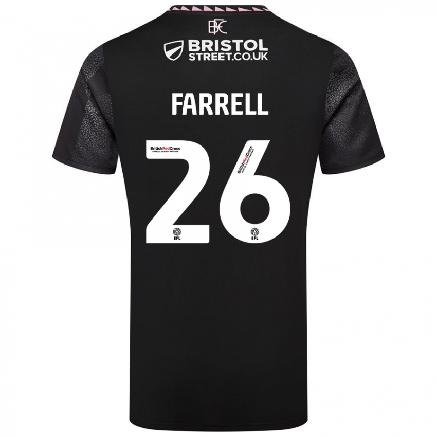 Niño Camiseta Lucy Farrell #26 Negro 2ª Equipación 2024/25 La Camisa Perú