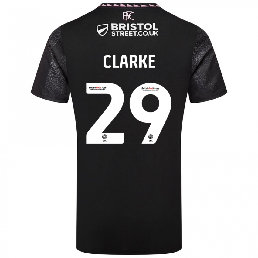 Niño Camiseta Abby Clarke #29 Negro 2ª Equipación 2024/25 La Camisa Perú