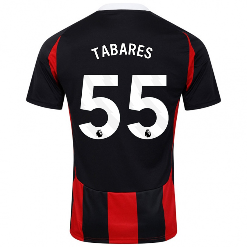 Niño Camiseta Samuel Tabares #55 Negro Rojo 2ª Equipación 2024/25 La Camisa Perú