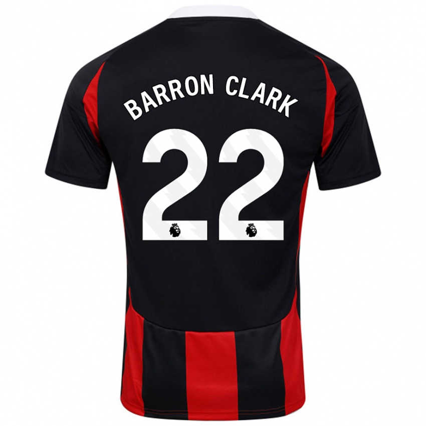 Niño Camiseta Betty Barron-Clark #22 Negro Rojo 2ª Equipación 2024/25 La Camisa Perú