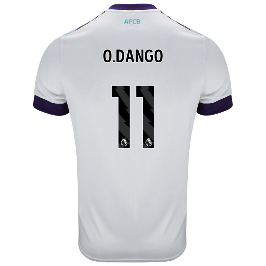 Niño Camiseta Dango Ouattara #11 Blanco Verde Púrpura 2ª Equipación 2024/25 La Camisa Perú