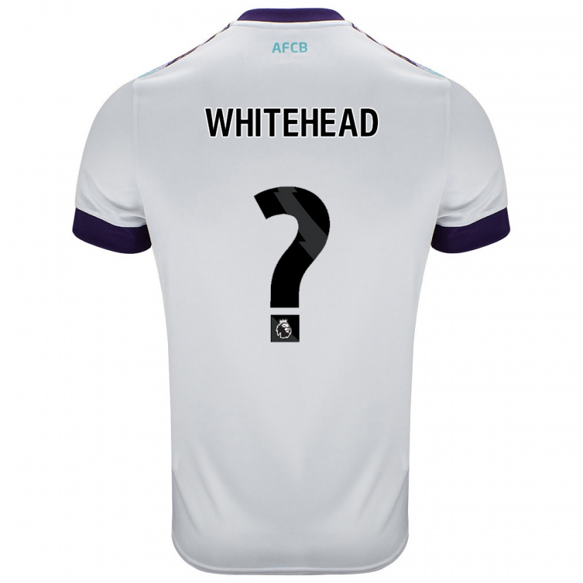 Niño Camiseta Tommy Whitehead #0 Blanco Verde Púrpura 2ª Equipación 2024/25 La Camisa Perú