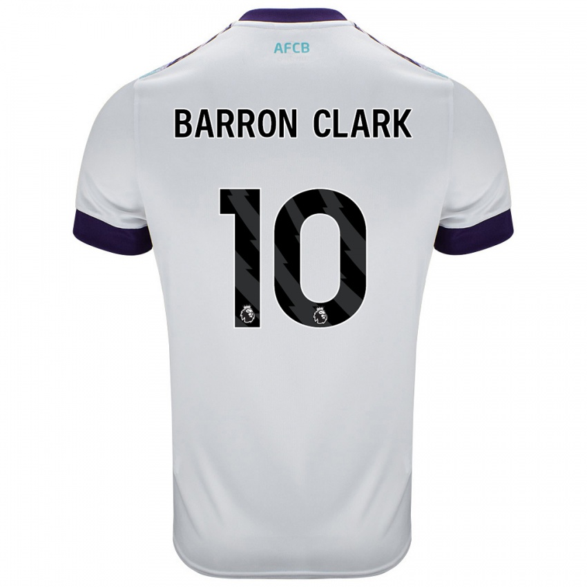 Niño Camiseta Molly Barron-Clark #10 Blanco Verde Púrpura 2ª Equipación 2024/25 La Camisa Perú