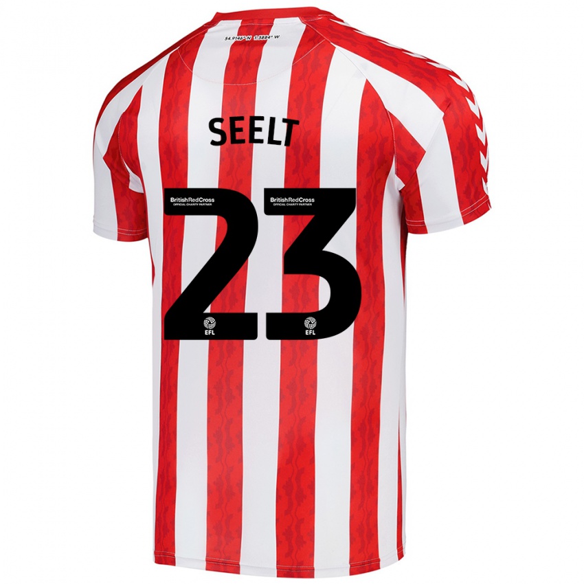 Hombre Camiseta Jenson Seelt #23 Rojo Blanco 1ª Equipación 2024/25 La Camisa Perú