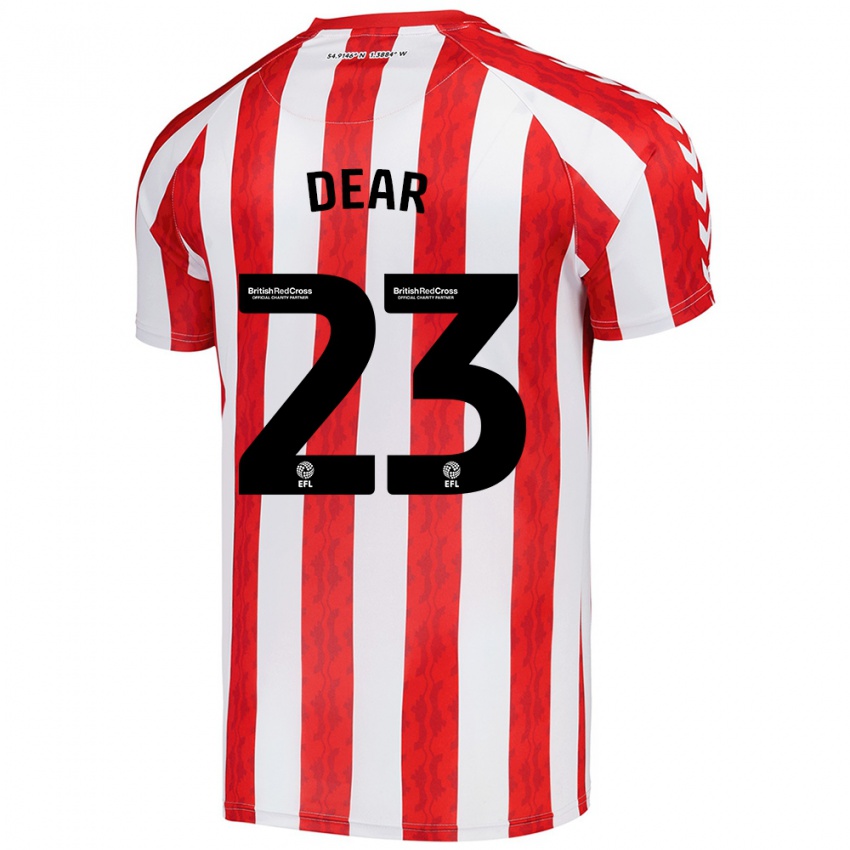 Hombre Camiseta Jenna Dear #23 Rojo Blanco 1ª Equipación 2024/25 La Camisa Perú