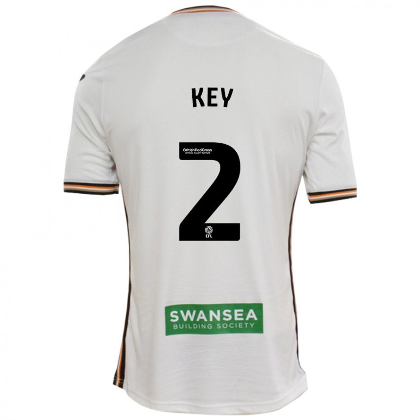 Hombre Camiseta Josh Key #2 Blanco 1ª Equipación 2024/25 La Camisa Perú