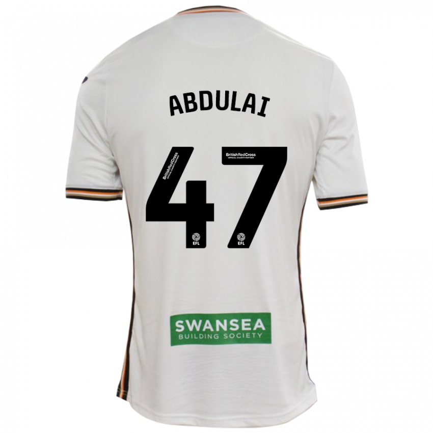 Hombre Camiseta Azeem Abdulai #47 Blanco 1ª Equipación 2024/25 La Camisa Perú