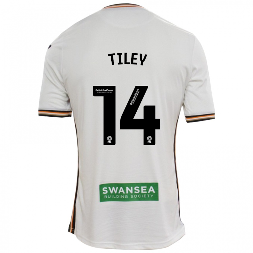 Hombre Camiseta Chloe Tiley #14 Blanco 1ª Equipación 2024/25 La Camisa Perú