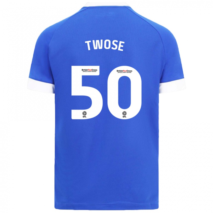 Hombre Camiseta Cody Twose #50 Azul Cielo 1ª Equipación 2024/25 La Camisa Perú