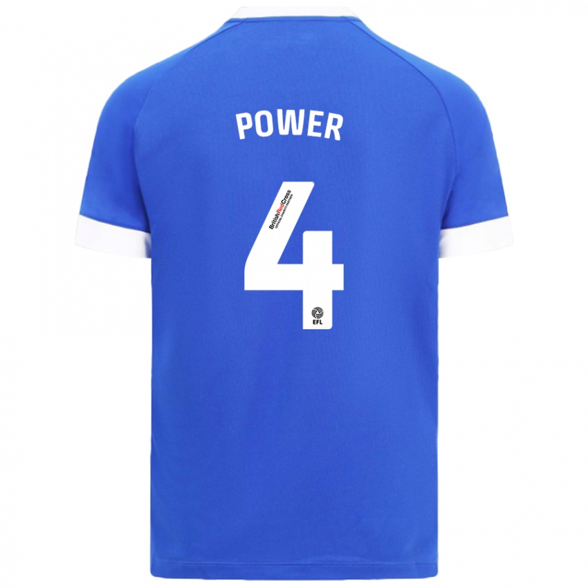 Hombre Camiseta Hannah Power #4 Azul Cielo 1ª Equipación 2024/25 La Camisa Perú