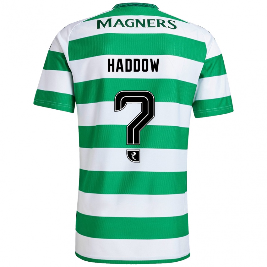 Hombre Camiseta Aiden Haddow #0 Verde Blanco 1ª Equipación 2024/25 La Camisa Perú