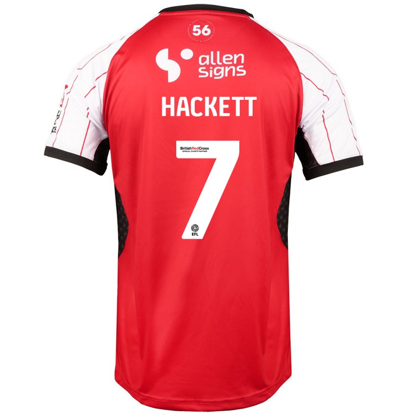 Hombre Camiseta Reeco Hackett #7 Blanco 1ª Equipación 2024/25 La Camisa Perú