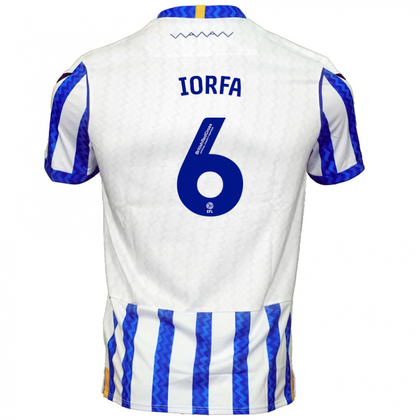 Hombre Camiseta Dominic Iorfa #6 Azul Blanco 1ª Equipación 2024/25 La Camisa Perú