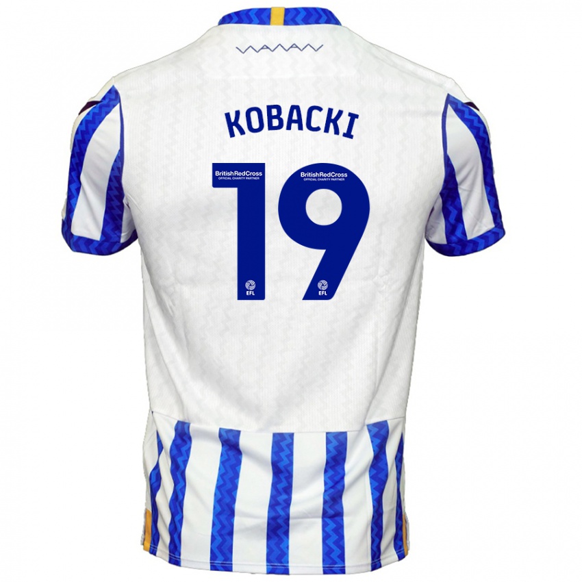 Hombre Camiseta Olaf Kobacki #19 Azul Blanco 1ª Equipación 2024/25 La Camisa Perú