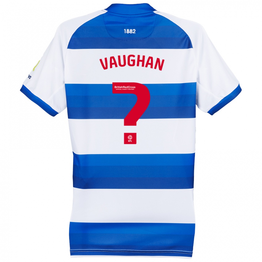 Hombre Camiseta Rohan Vaughan #0 Blanco Azul 1ª Equipación 2024/25 La Camisa Perú