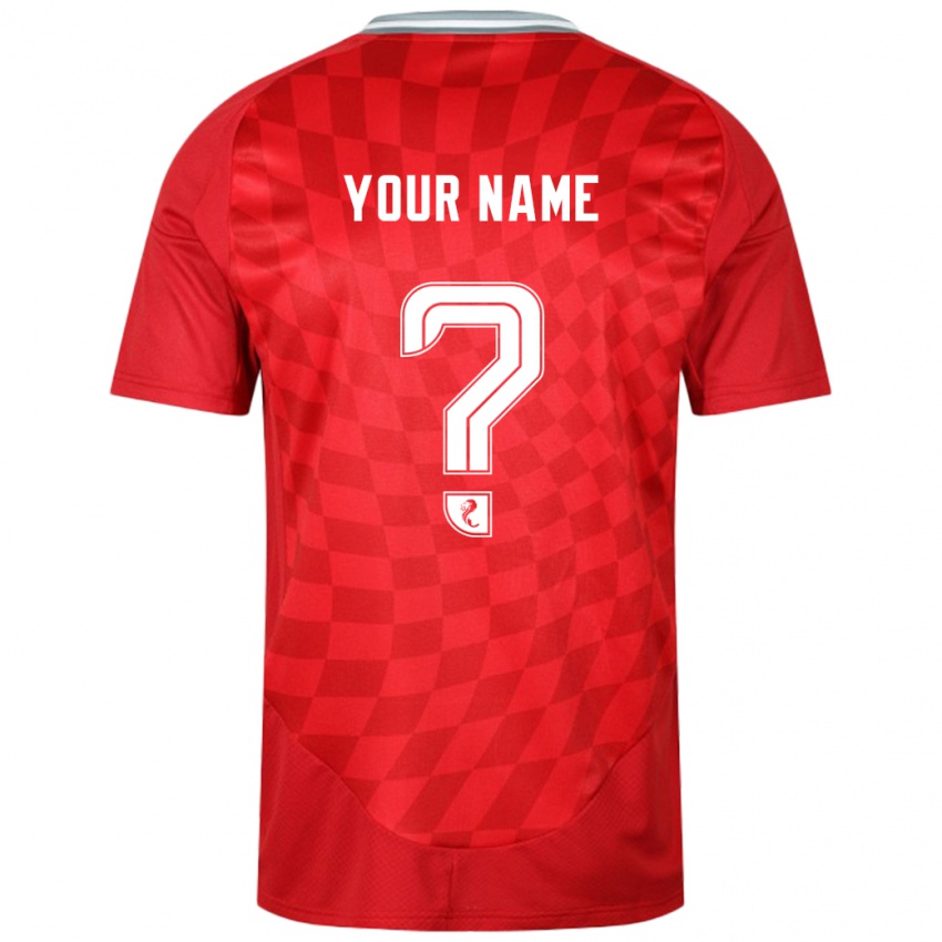 Hombre Camiseta Ihren Namen #0 Rojo 1ª Equipación 2024/25 La Camisa Perú