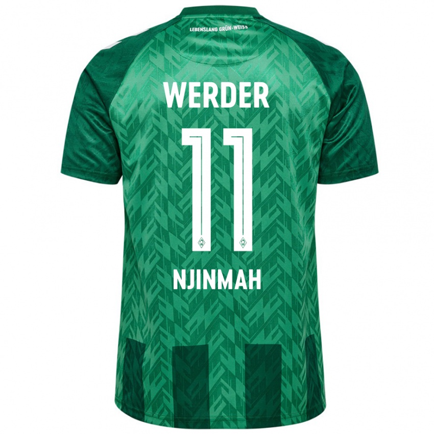 Hombre Camiseta Justin Njinmah #11 Verde 1ª Equipación 2024/25 La Camisa Perú