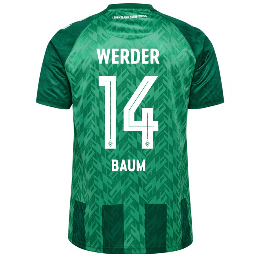 Hombre Camiseta Lennart Baum #14 Verde 1ª Equipación 2024/25 La Camisa Perú