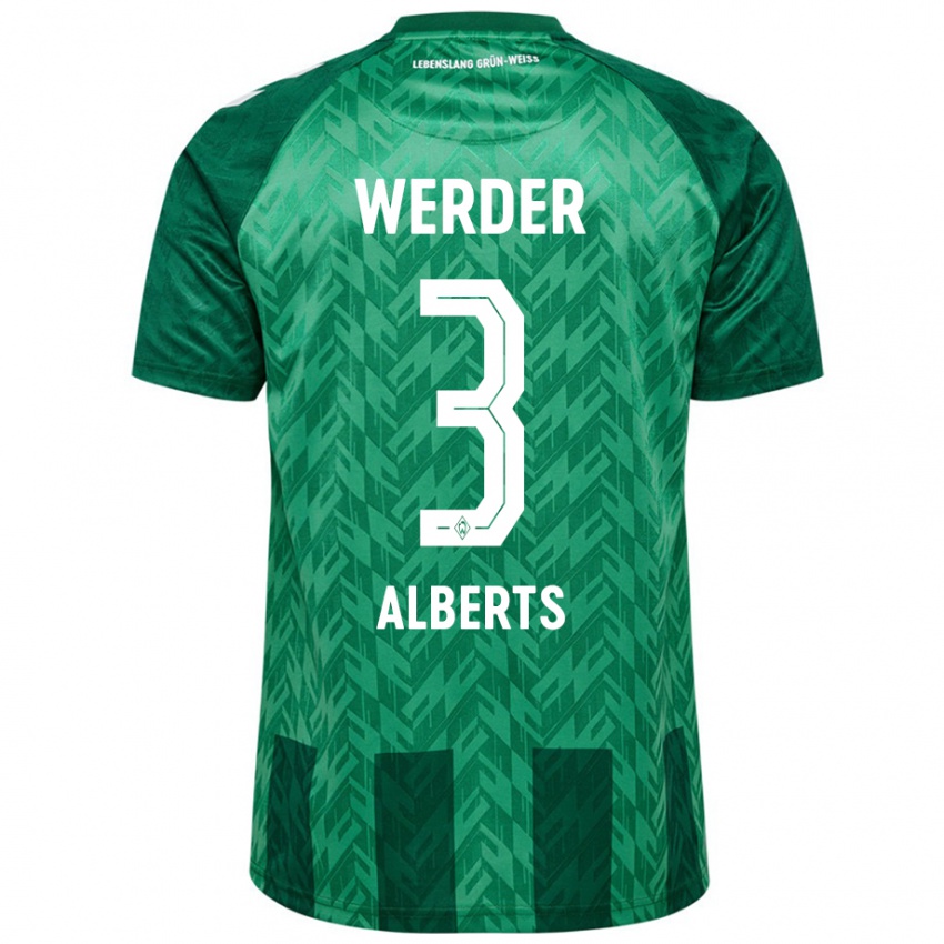 Hombre Camiseta Christopher Alberts #3 Verde 1ª Equipación 2024/25 La Camisa Perú