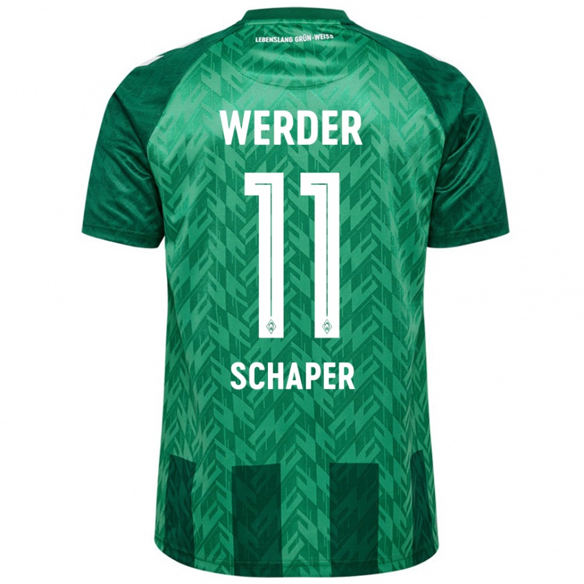 Hombre Camiseta Wilken Schaper #11 Verde 1ª Equipación 2024/25 La Camisa Perú