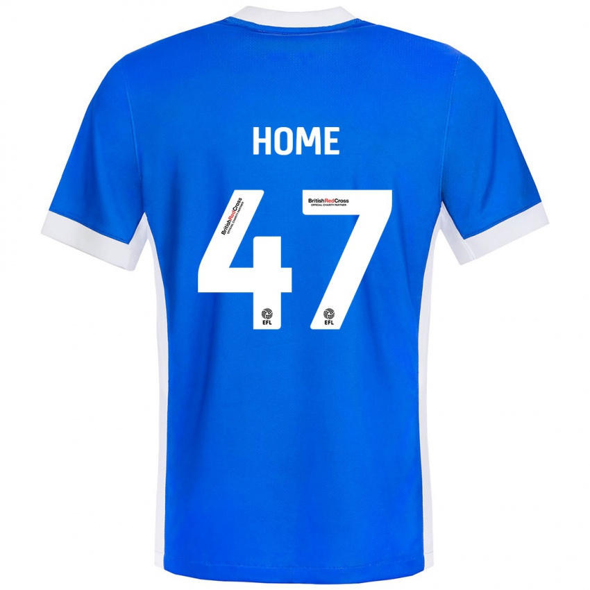 Hombre Camiseta Josh Home #47 Azul Blanco 1ª Equipación 2024/25 La Camisa Perú